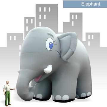 Cartoon Grey Elephant Inflatable