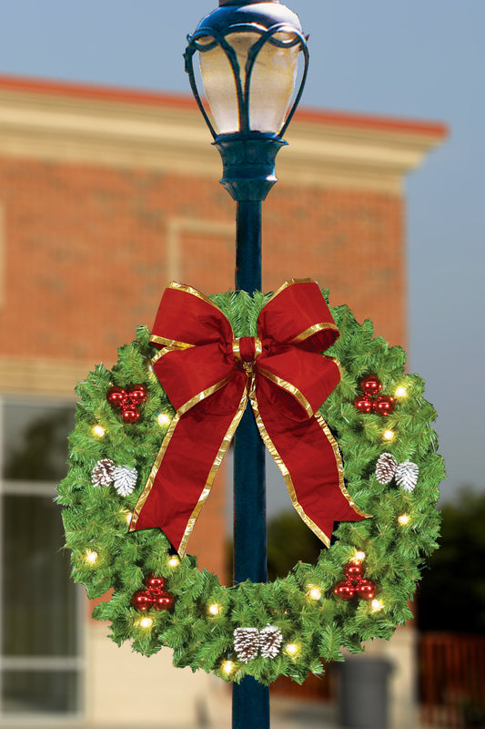 Holiday Light Pole Decorations