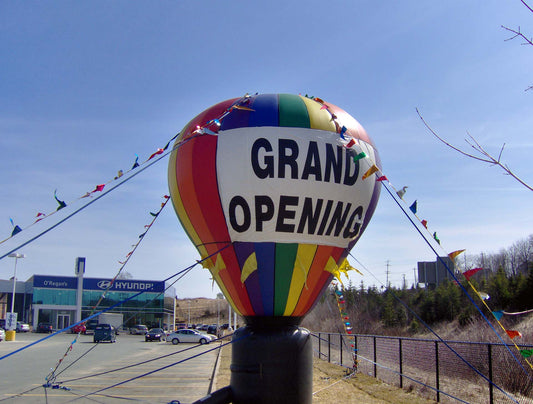 Hot Air Balloon - Rainbow