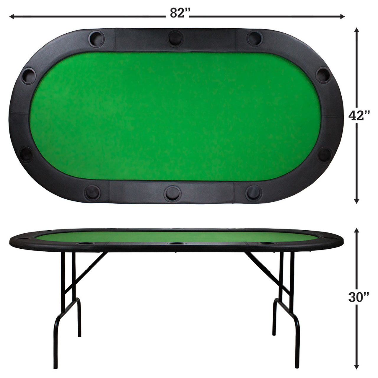 Poker Table - Majestic - Green