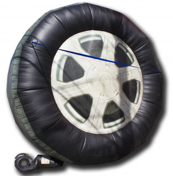 Inflatable Tire with Banner