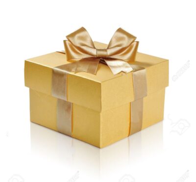 Assorted Golden Gift Boxes