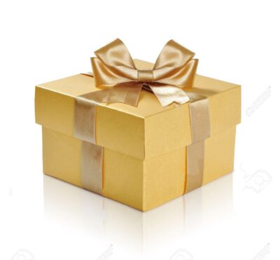 Assorted Golden Gift Boxes