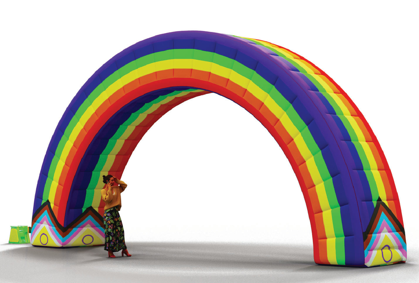 Progress Pride Flag Arch Inflatable - Giant Promotions Online Store