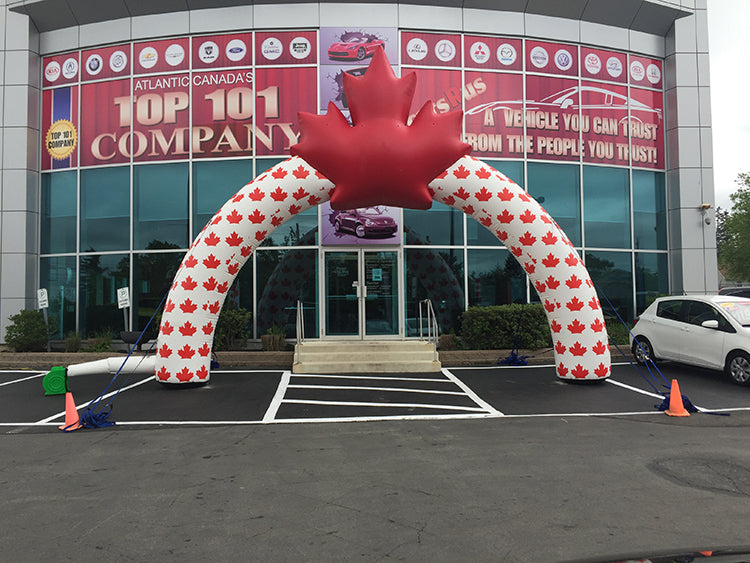 Maple Leaf Inflatable Arch