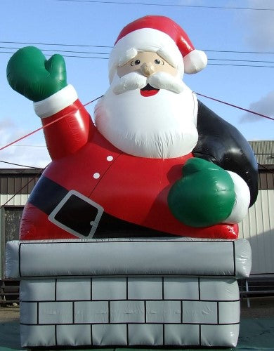 Santa in Chimney