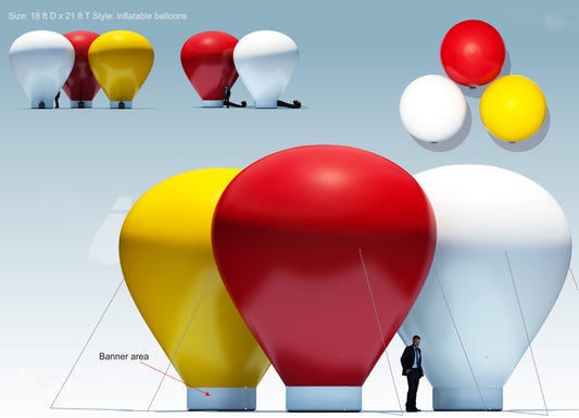 Hot Air Balloon - Solid Colour