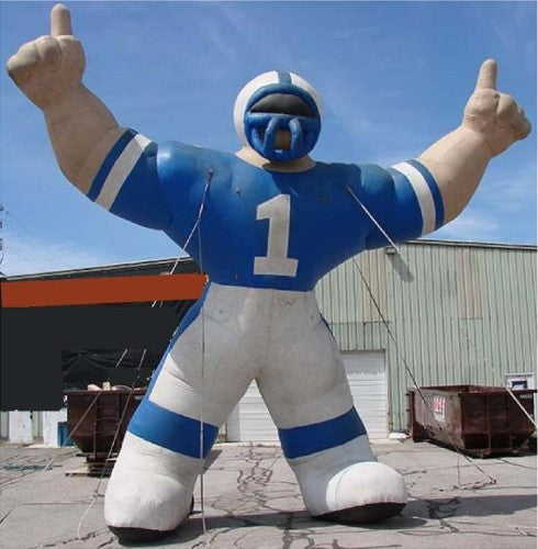 Number 1 Football Player Inflatable