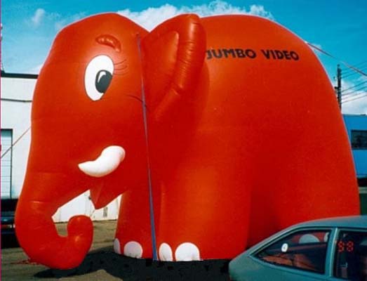 Cartoon Red Elephant Inflatable