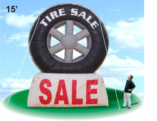 Inflatable Tire with Banner