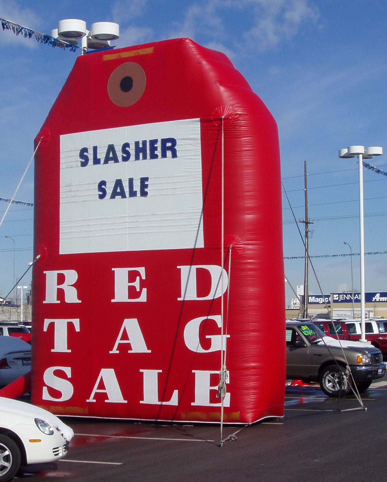 Red Tag Large Giant Red Tag Inflatable - Giant Promotions Online Store
