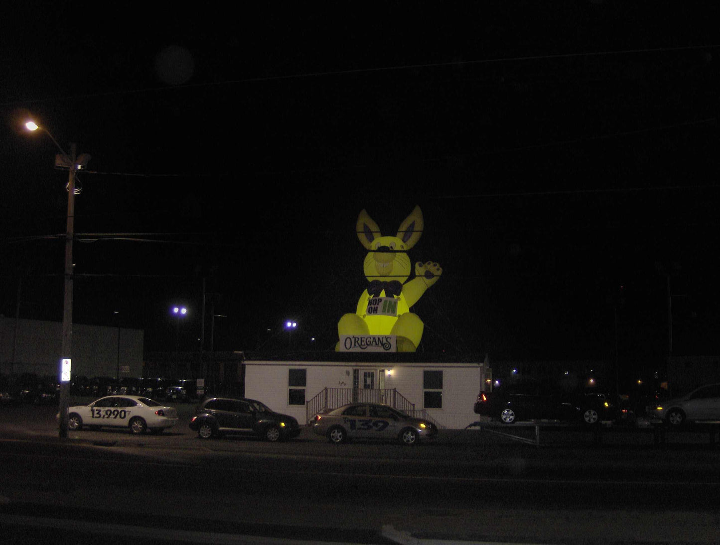 Yellow Cartoon Bunny Inflatable