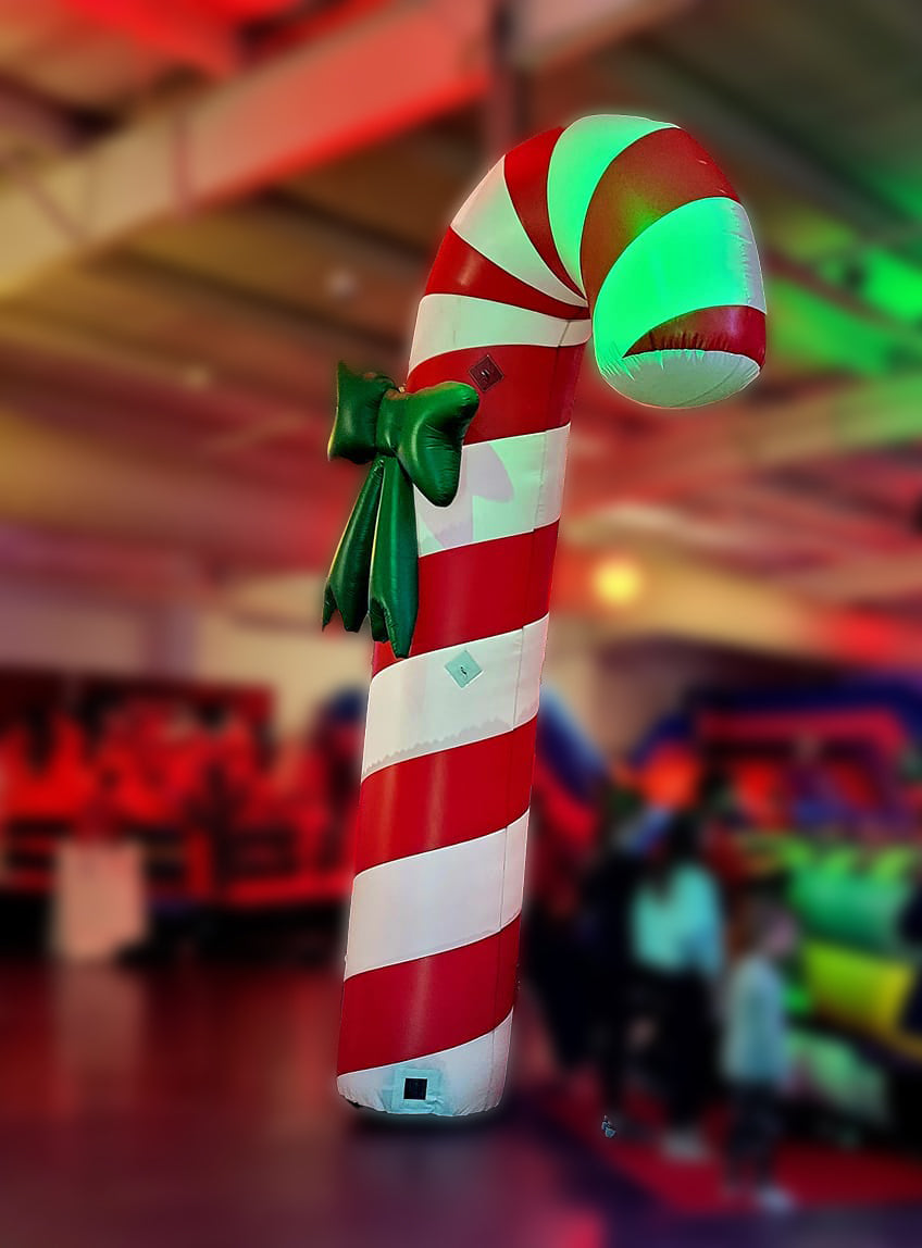 Festive Candy Cane Inflatable