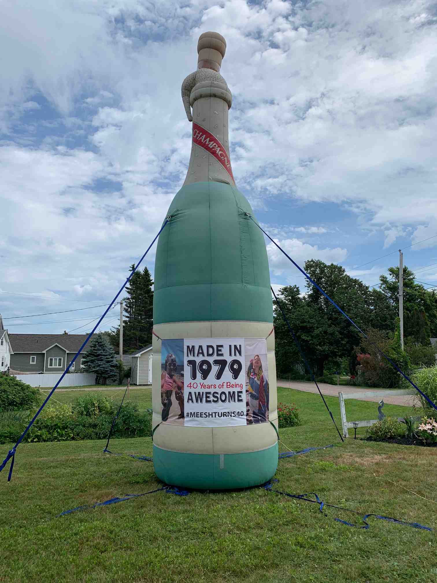 Champagne Bottle Inflatable - Giant Promotions Online Store