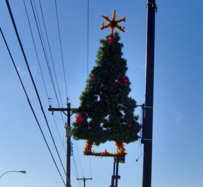 Holiday Light Pole Decorations