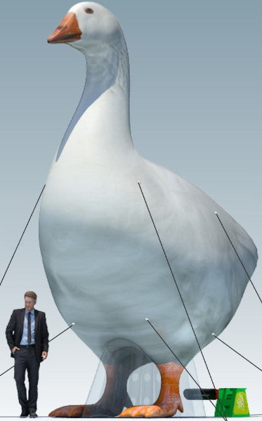 Realistic White Goose Inflatable