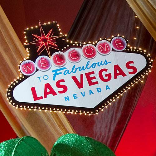Las Vegas Lighted Hanging Sign